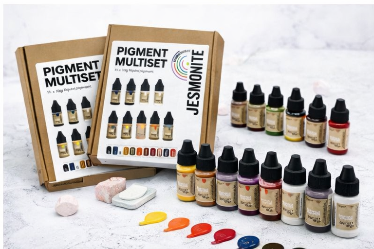 Jesmonite Pigment Set mit 13 verschiedene Farben (15 Stück) – Bild 5