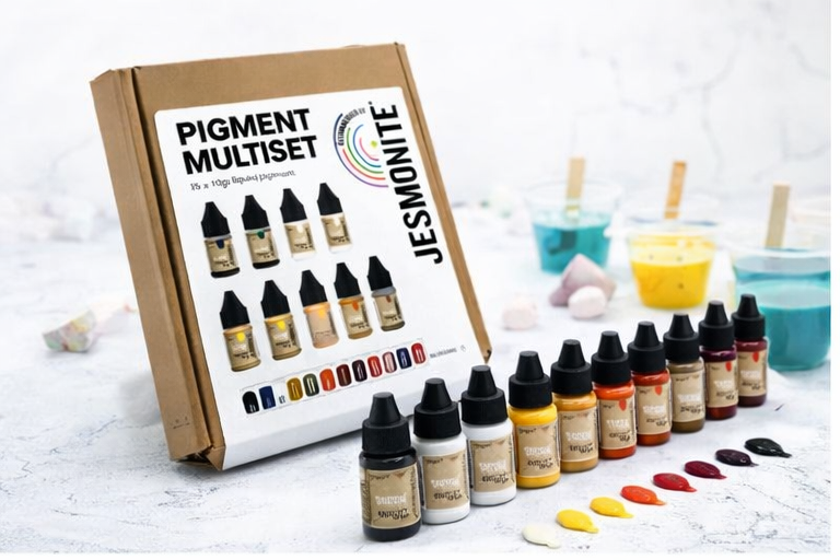 Jesmonite Pigment Set mit 13 verschiedene Farben (15 Stück) – Bild 2