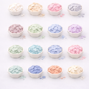 Terrazzo Chips Pastell aus Giesmaße in verschiedenen Farben